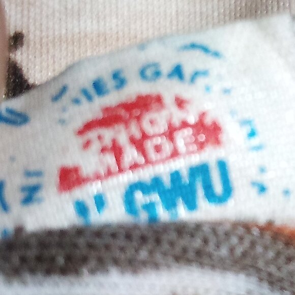 Vintage Mardi Modes Abstract Strokes Polyester Shirt Top Union Made - Picture 4 of 6